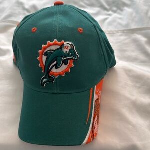 Vintage NWT  NFL Miami Dolphins Throw Back, Adjustable Back